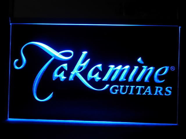 Takamine Guitar Display Led Light Sign